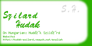 szilard hudak business card